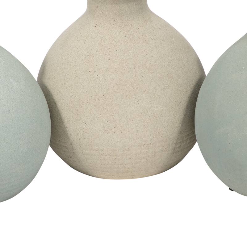 Sagebrook Home Clay Bud Vases, Multi-toned 5" Decor, Set of 3