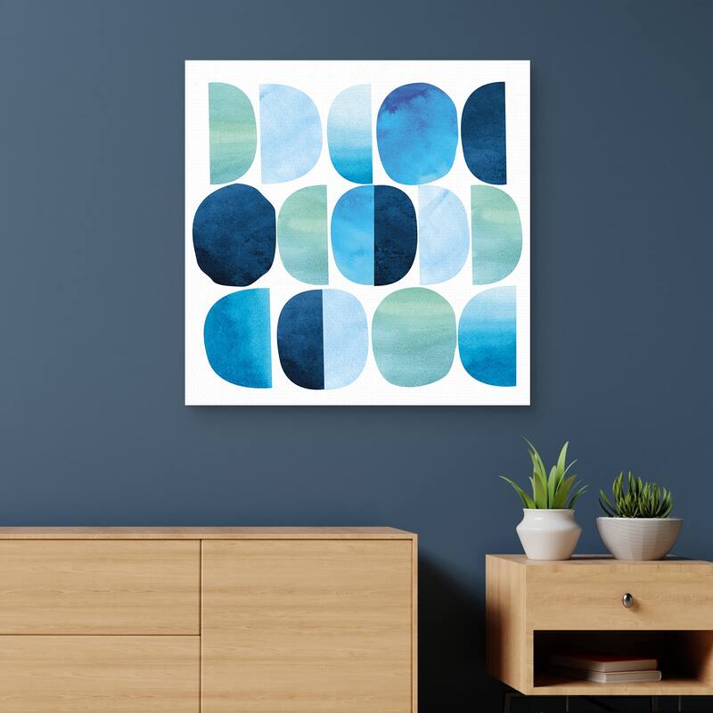 Codes Blue by Nikki Chu Canvas Art Print