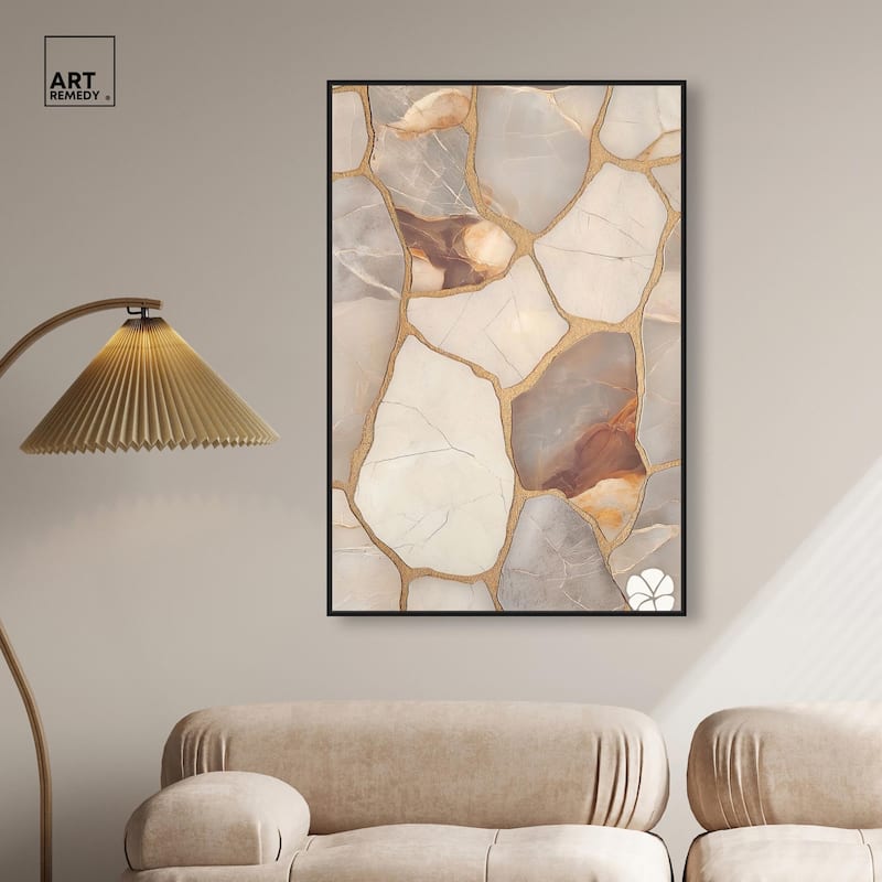 Textured Earthy Tones I Canvas by Art Remedy