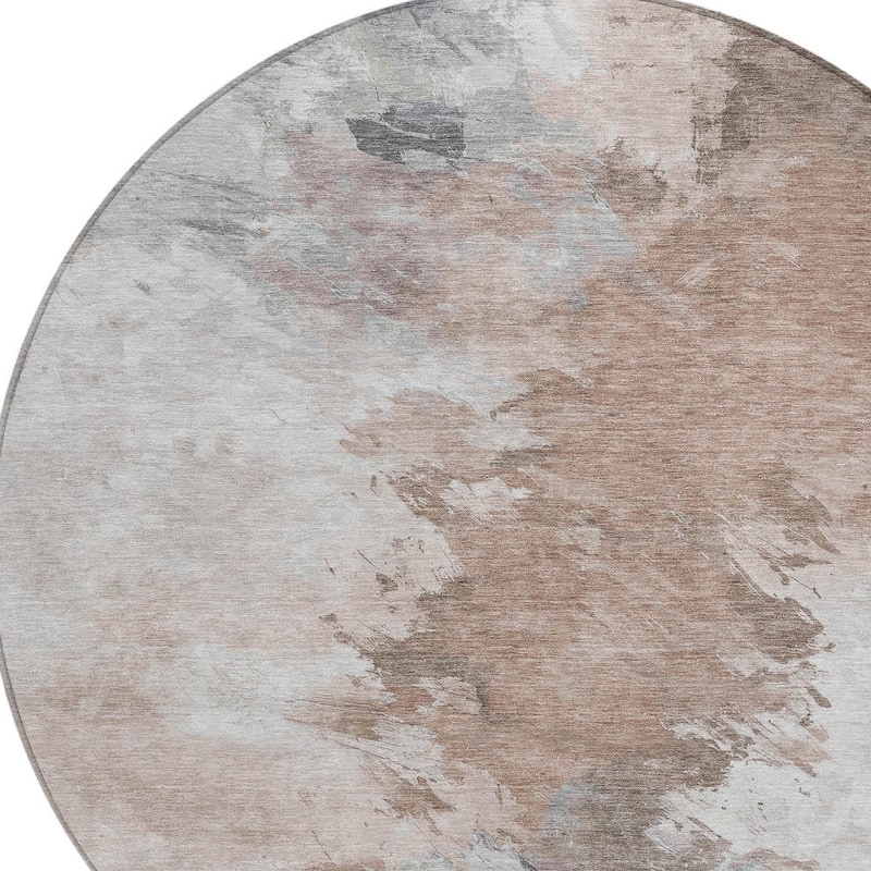 HomeRoots Abstract Transitional Rectangle Outdoor Rug