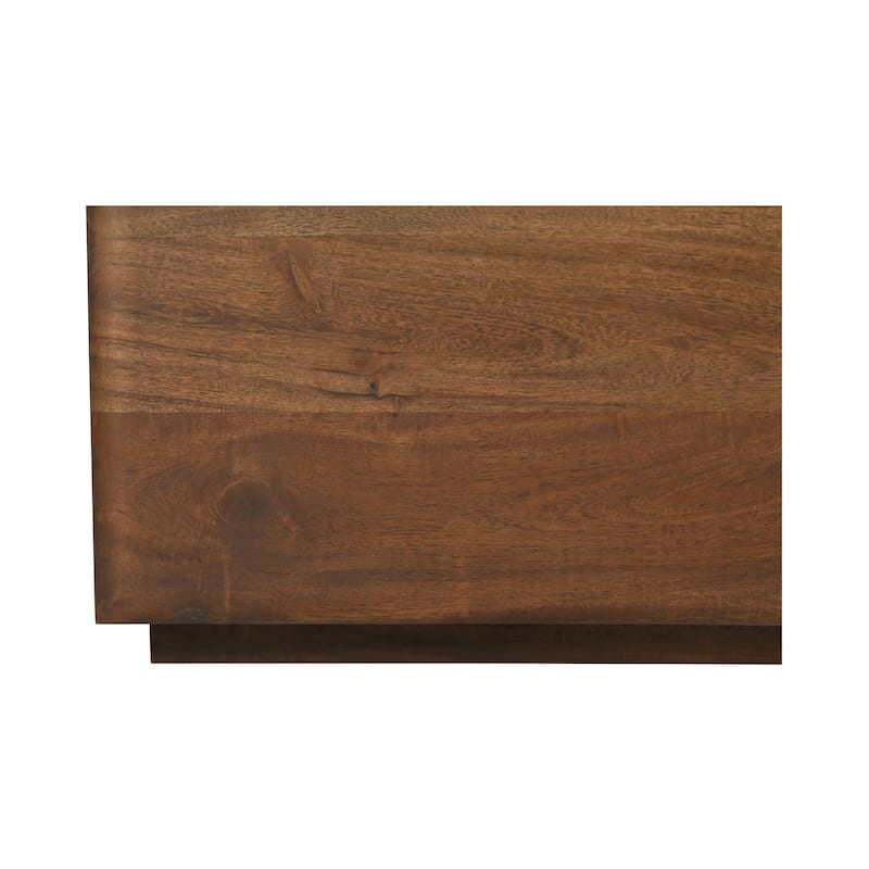 Aurelle Home Wassai Live-Edge Acacia Wood 4-Drawer Dresser