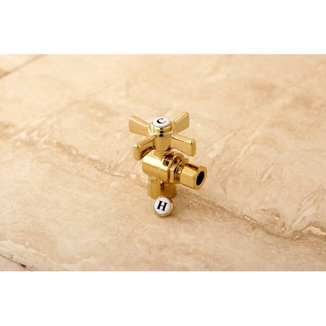 Kingston Brass Vintage Angle Stop with 1/2 Inch Sweat, 3/8 Inch OD