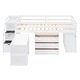 preview thumbnail 62 of 106, Solid Wood Loft Bed with Desk