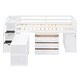 preview thumbnail 39 of 49, Twin Loft Bed with Desk, Drawers & Storage Stairs