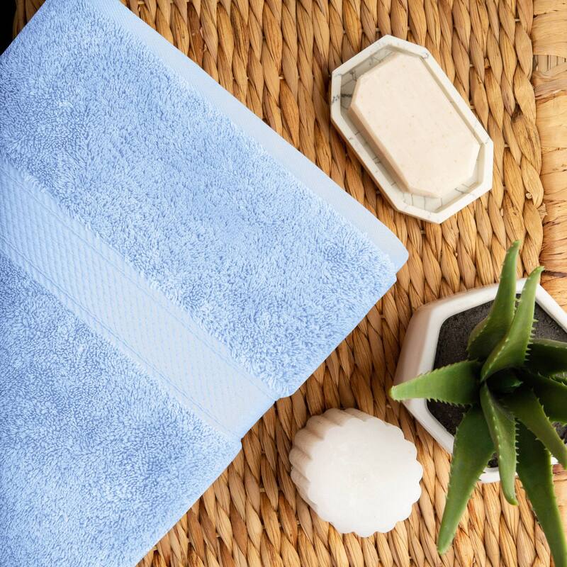 Superior Egyptian Cotton Pile Heavyweight Bath Towel Set of 2