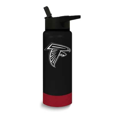 NFL Atlanta Falcons Stainless Steel Silicone Grip 24 Oz. Water Bottle