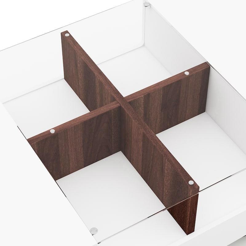 DH BASIC Modern 48" Hidden Storage Coffee Table by Denhour