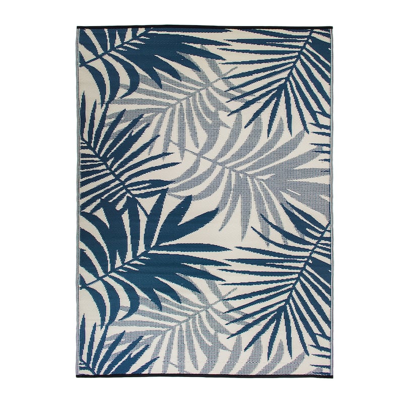 Modern Floral Reversible Plastic Outdoor Rugs