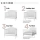preview thumbnail 4 of 22, Forever Eclectic Hampton Arch Top 4-in-1 Convertible Crib