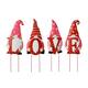 Glitzhome Set of 4 Metal Valentine's LOVE Gnome Yard Stake Hanging Sign