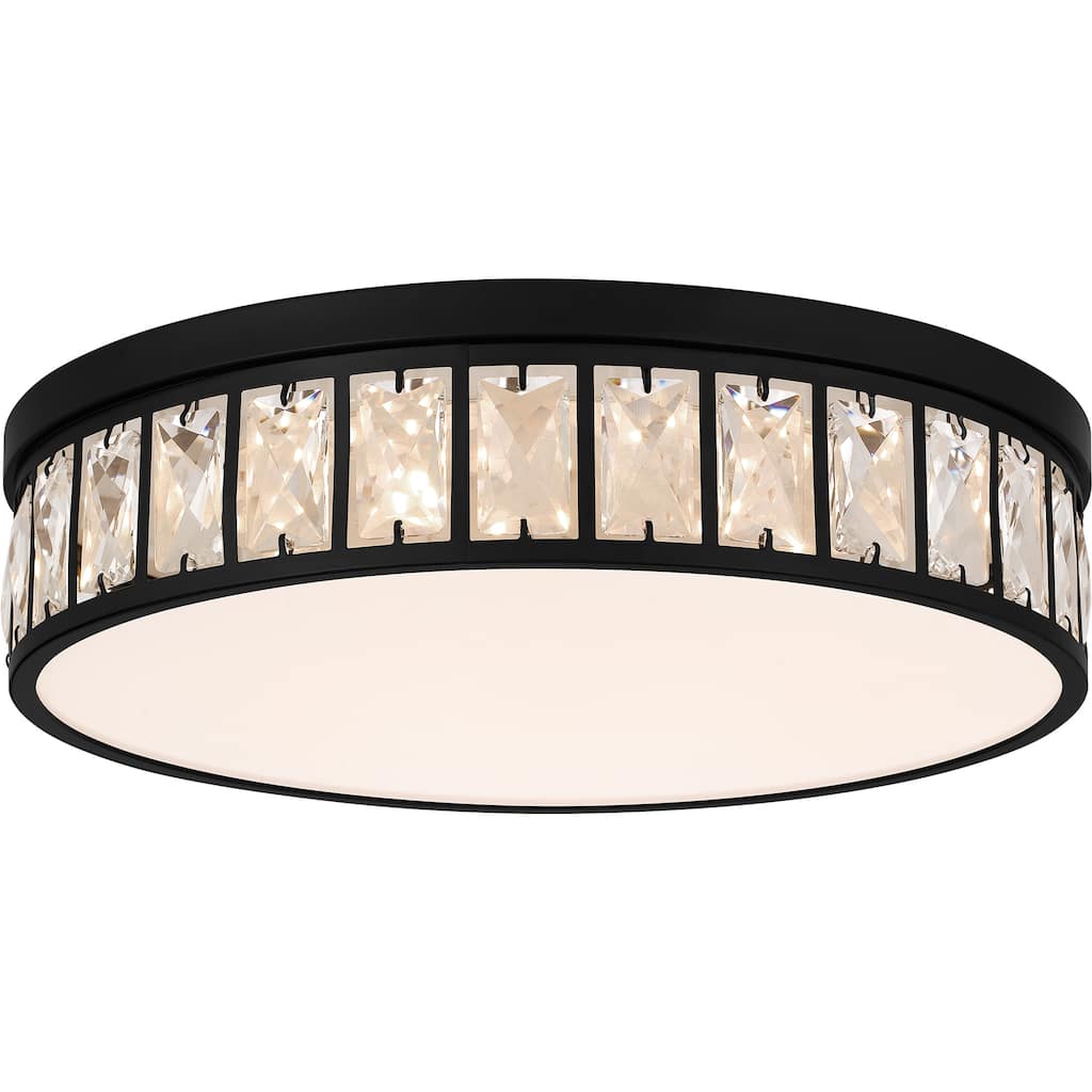 Gibson Integrated LED Matte Black Flush Mount Light
