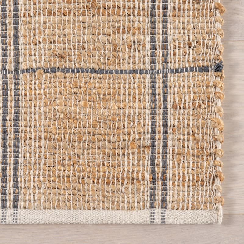 Oscar Plaid Jute Area Rug