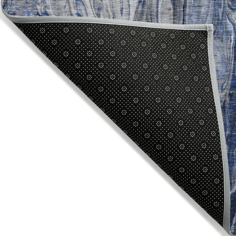 Machine Washable Indoor/ Outdoor Chantille Abstract Modern Rug