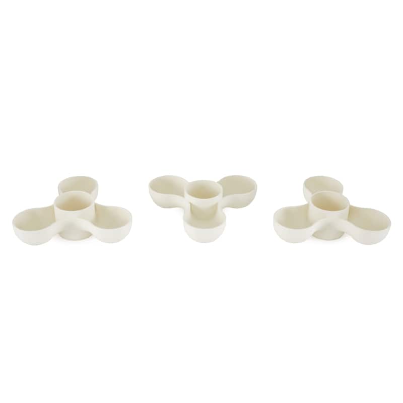 The HC Companies 8" Pixie Indoor Stacking Succulent Planter Pot, Vanilla Bisque - 1.15