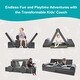 preview thumbnail 10 of 11, DoCred Kids Play Couch Sofa Set, Modular Toddler Sofa, Grey
