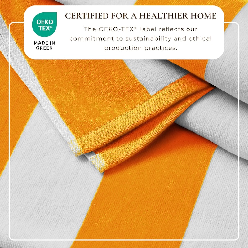 Linery & Co. Cotton Cabana Beach Towel, 4 Pack - 30" x 60"
