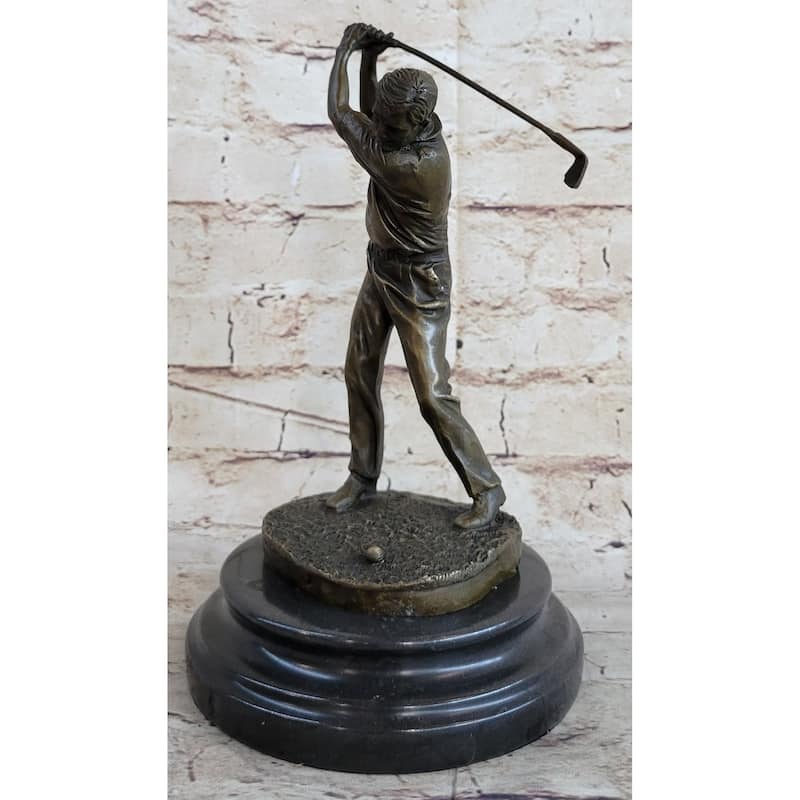 Ben Hogan Male Golfer Sports Memorabilia Golf Club Art Pga Bronze Marble Statue