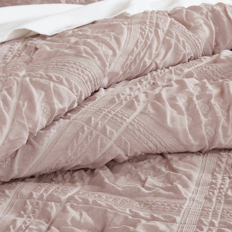 Madison Park Mona 5 Piece Sculpted jacquard comforter set