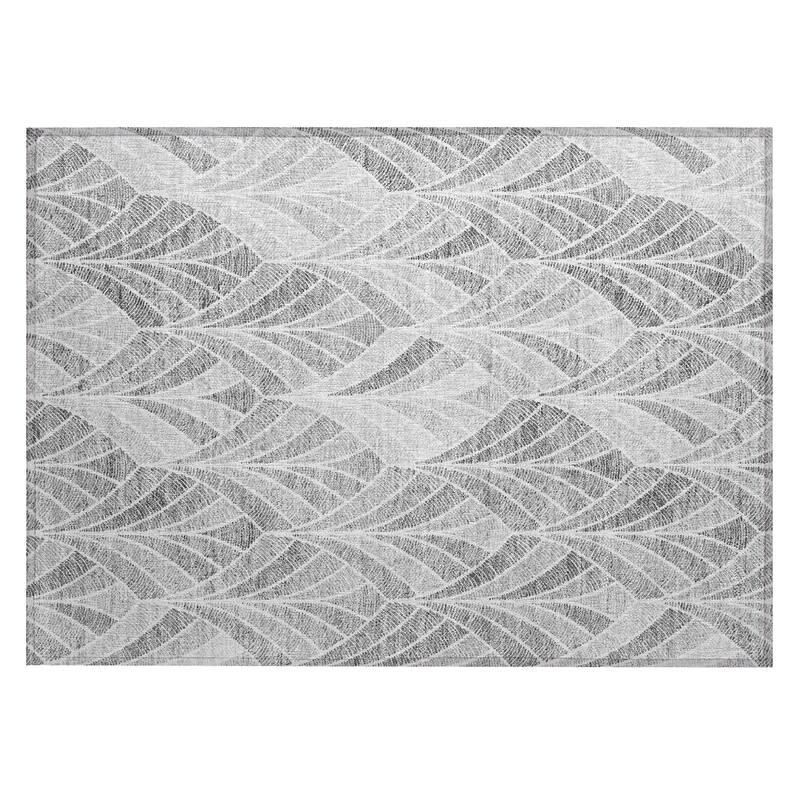 Machine Washable Indoor/ Outdoor Chantille Modern Mosaic Rug