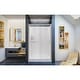 preview thumbnail 20 of 29, DreamLine Infinity-Z 36 in. D x 48 in. W x 76 3/4 in. H Sliding Shower Door, Shower Base and Backwall Kit