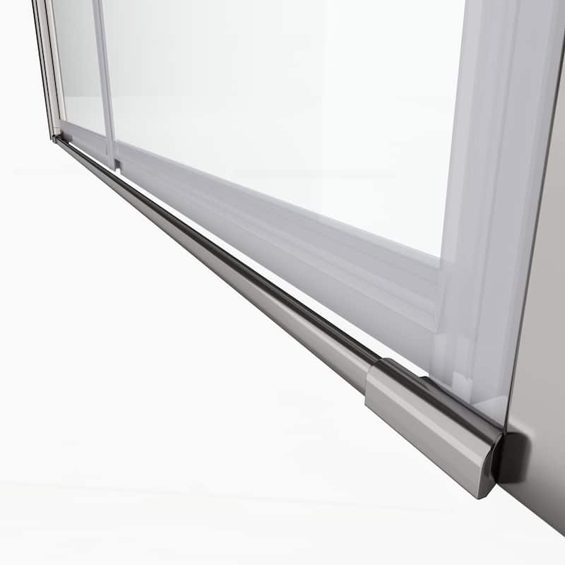 Versatile Universal Pivot Shower Door with Advanced Tempered Glass Finish