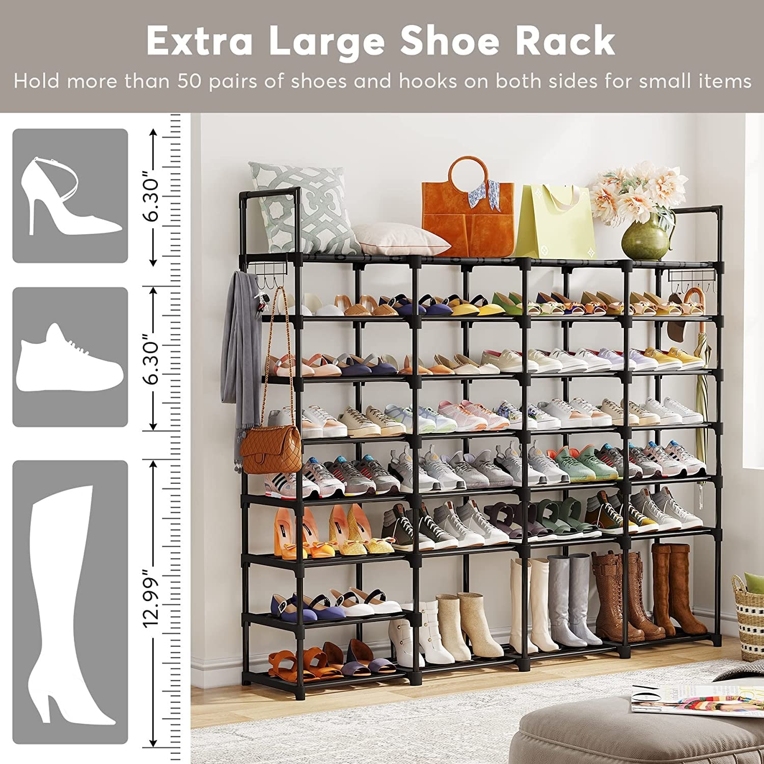 Large shop shoe rack