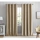 preview thumbnail 39 of 38, HLC.me Lattice Flocked 100% Complete Blackout Thermal Insulated Window Curtain Grommet Panels - Set of 2