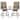 Kozyard Isabella High Swivel Bar Stools/Chair Set