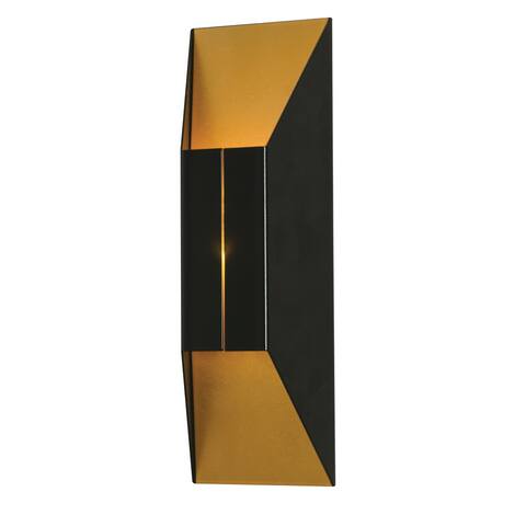 Summit 1-light ADA Black and Gold LED Wall Sconce