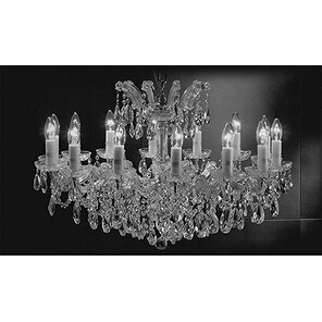 Chandelier Crystal Lighting Pendant 14 Lights Silver - Chandeliers For Bedrooms by Overstock.com