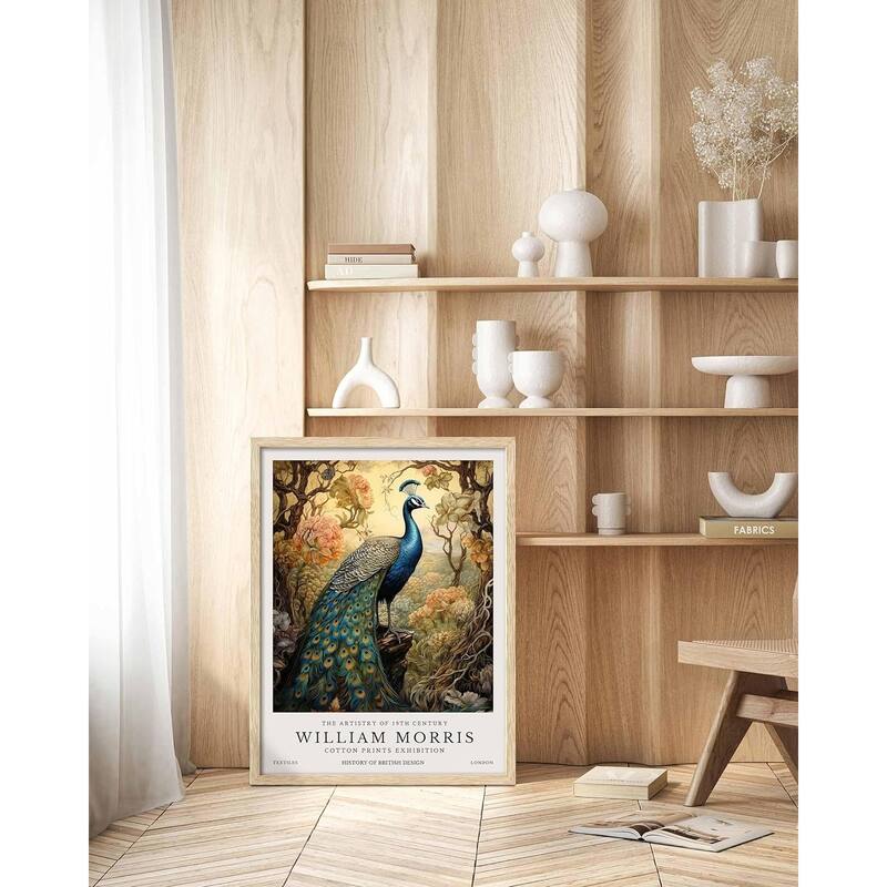 Peacock Framed Wall Art,Elegance Bird Poster