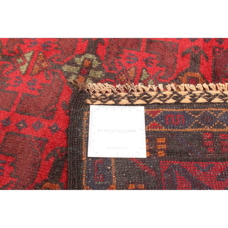 ECARPETGALLERY Hand-knotted Teimani Red Wool Rug - 3'5 x 5'10