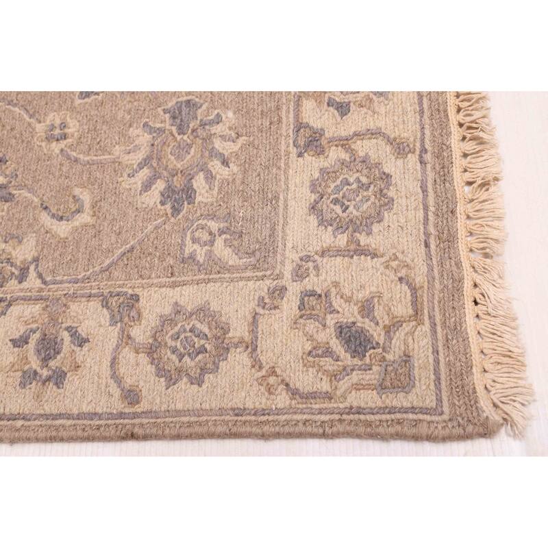 ECARPETGALLERY Flat-Weave Lahor Finest Taupe Wool Tapestry Kilim - 2'6 x 8'9