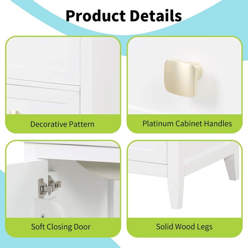 20" Bathroom Vanity with Sink – Soft-Closing Door Cabinet Featuring Storage Rack and Drawer‌ - 20"L x 18.3"W x 34"H