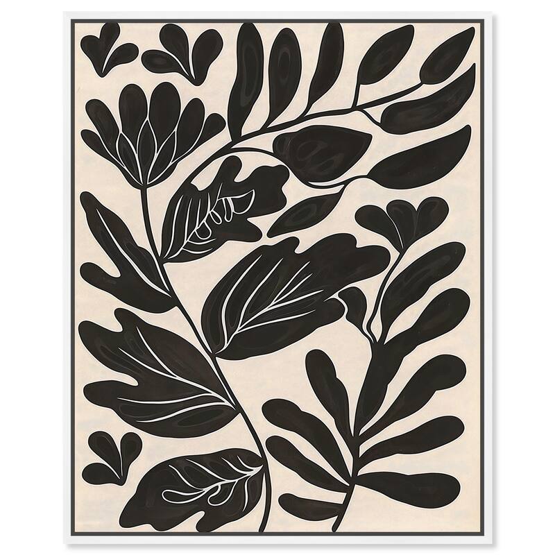 Ebony Eden Essence I Canvas by Art Remedy - White - 36" x 45"