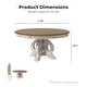 preview thumbnail 2 of 5, The Gray Barn Caelum Farmhouse 60-inch Antique White Wood Round Dining Table