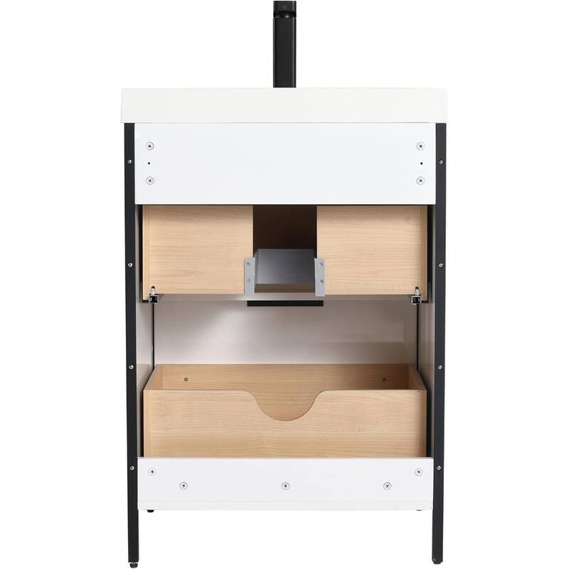 Blossom 24 Inch All Wood Freestanding Bathroom Vanity with Sink