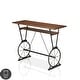 preview thumbnail 1 of 14, Furniture of America Lodz Rustic Metal 47-inch Open Shelf Bar Table Toasted Barnwood