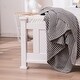 preview thumbnail 14 of 26, Modern Twin Wood Bed Frame with Geometric Headboard, Solid Pine Construction
