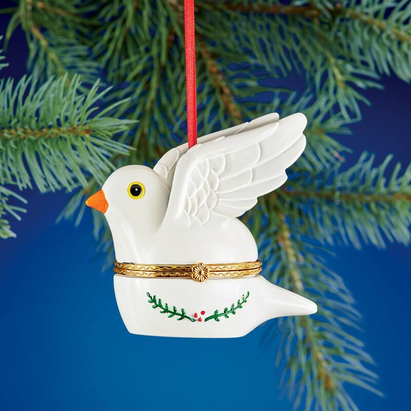 Hand Painted Trinket Ornaments for Small Gifts - One Size - White