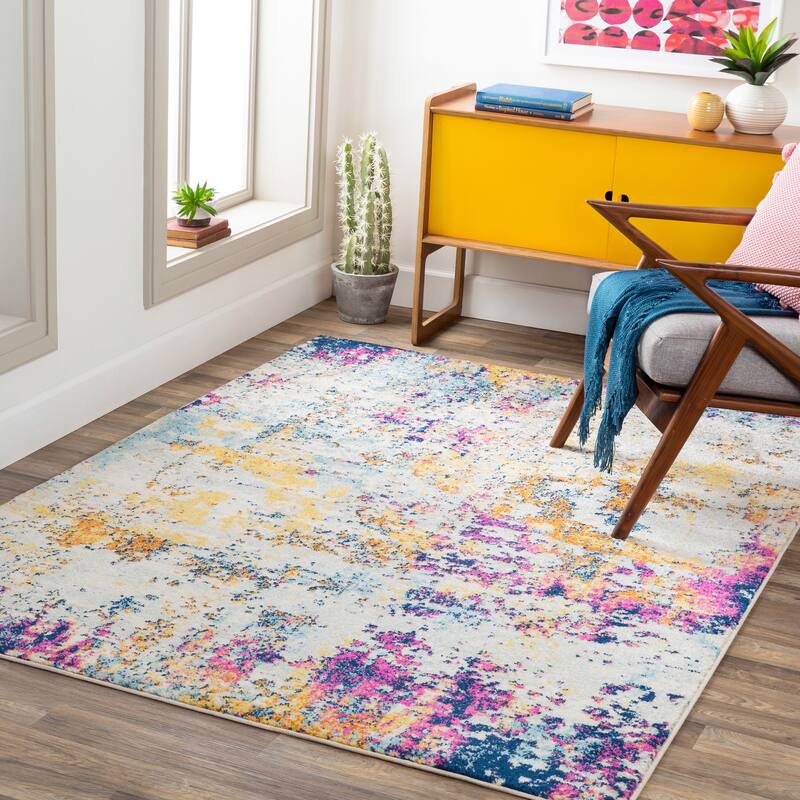 Artistic Weavers Aveza Modern Abstract Polypropylene Area Rug - 7'10" x 10'3" - Multi