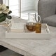 preview thumbnail 4 of 2, Uttermost 18060 Wessex 19" Wide Acrylic and MDF Tray - Brass / Clear / White