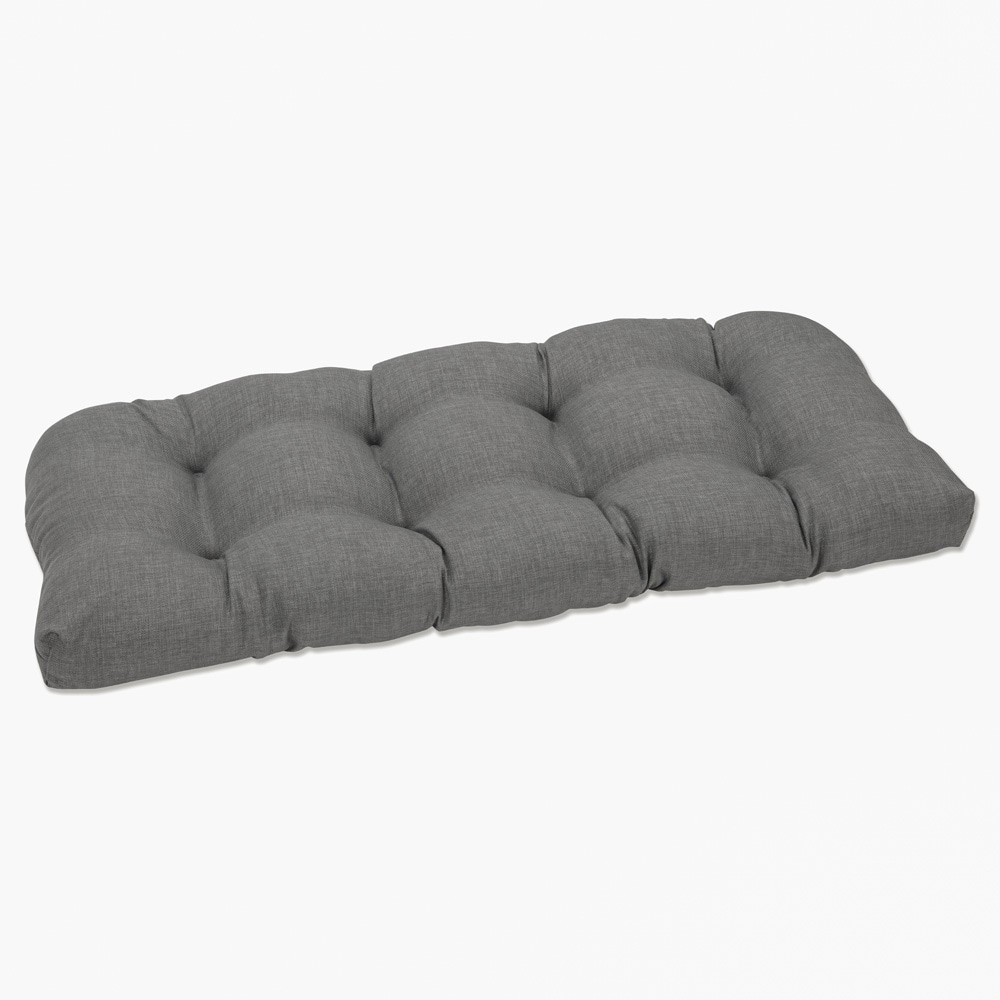 Pillow Perfect Outdoor Grey Tufted Wicker Loveseat Cushion Bed Bath Beyond 6507194