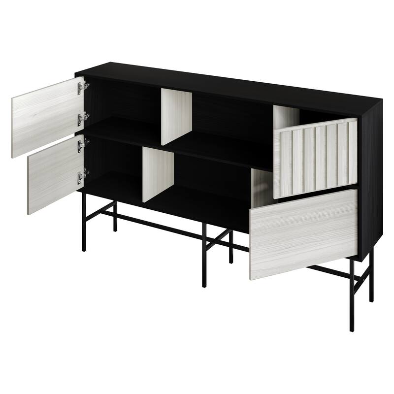 CraftPorch Modern Wooden TV Stand Console