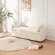 preview thumbnail 5 of 48, Storage Bench for Bedroom, 60" End of Bed Bench for King Size Bed Modern Upholstered Long Bench with Tufted Arm