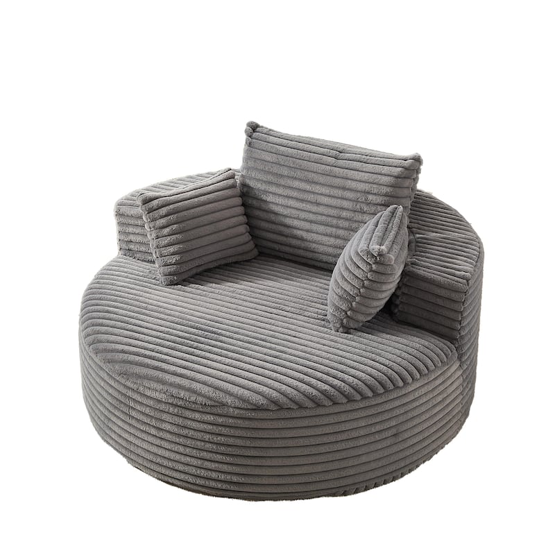 GDFStudio - Emberwood Corduroy Single Sofa Cloud Recliner