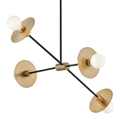 Lark 83885 Lulu 4 Light 36" Wide Sputnik Chandelier
