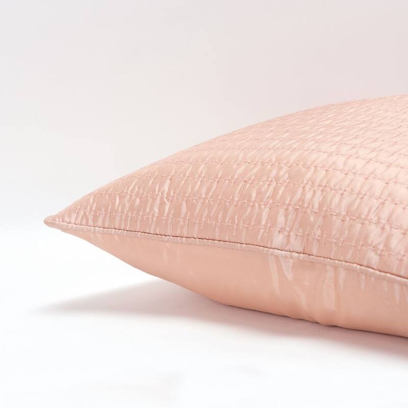 Solid Quilted Decorative Pillow or Pillow Cover