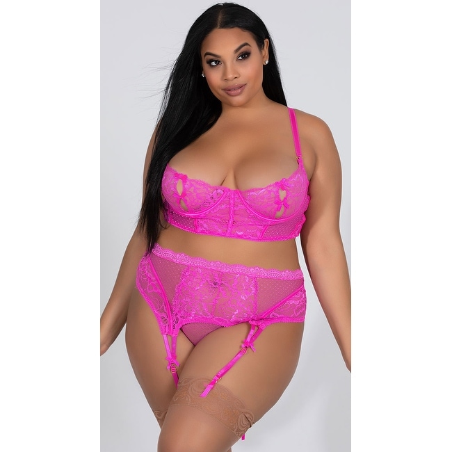 plus size lace bra