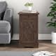 Classic Charging End Table with USB Ports and Storage - 23" in Height